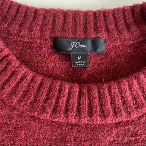 J. Crew Burgundy Crewneck Pullover Sweater